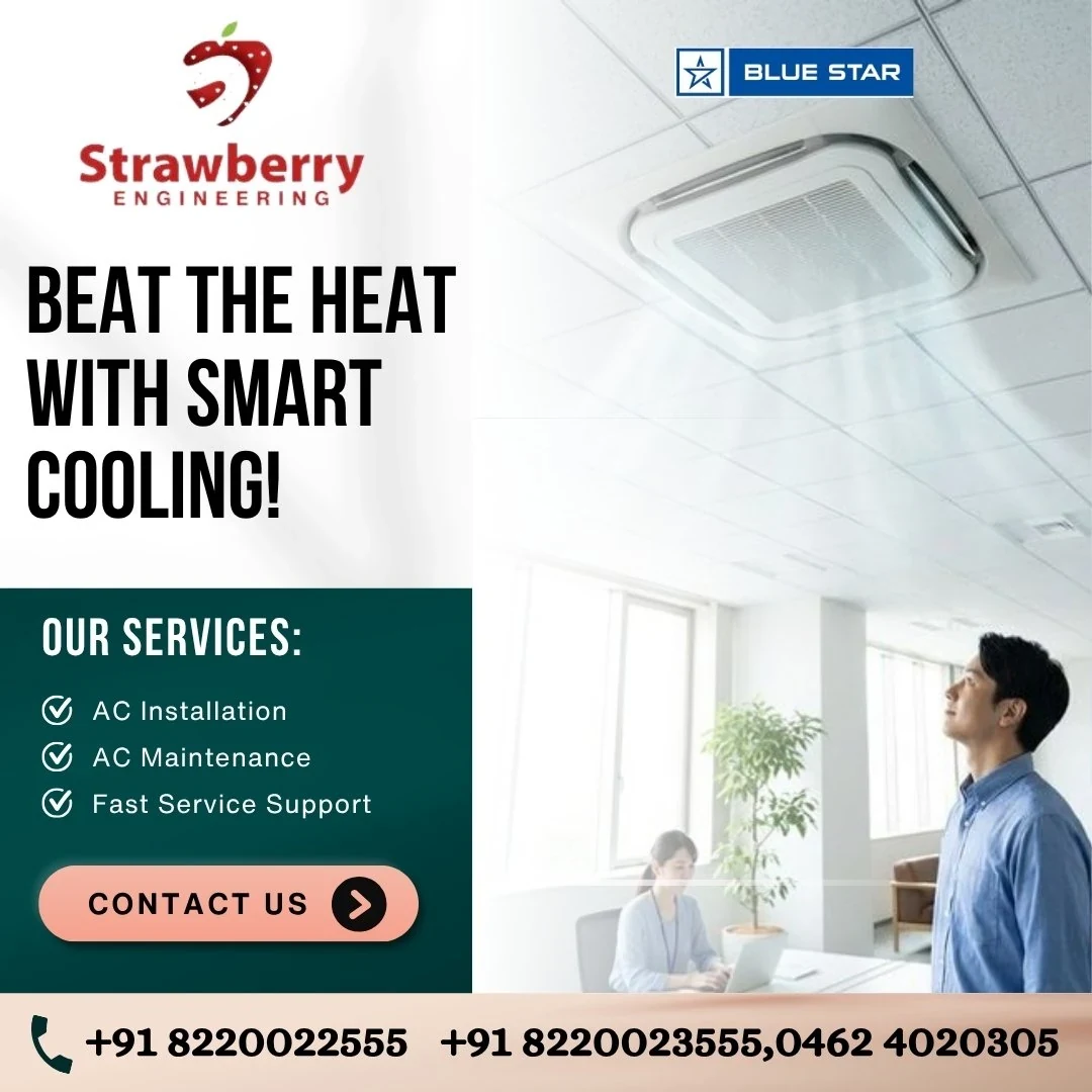 Water Cooled AC Systems for Offices in Chennai & Kanyakumari | Strawberry Engineering