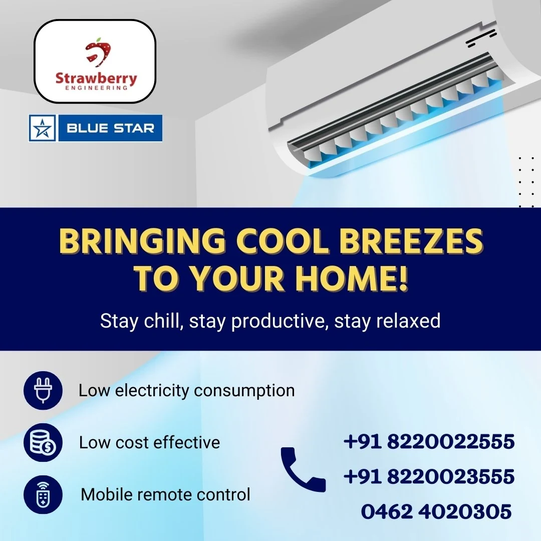 Air Conditioner Troubles? Get Quick Fixes in Tirunelveli | Strawberry Engineering